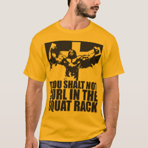 T-shirt Aucun bordage dans le support accroupi