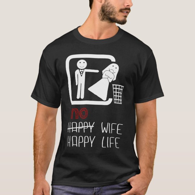 T-shirt Aucun cadeau drôle de la vie d'épouse de femmes (Devant)