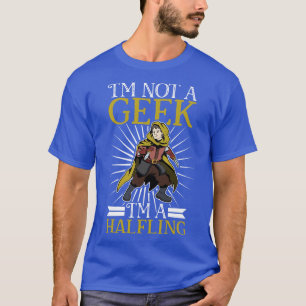 T-shirt Aucun caractère de jeu de rôle geek D20 Halfling