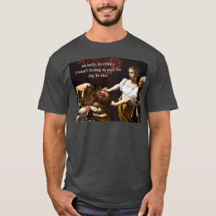 T-shirt aucun corps aucun crimecaravaggio