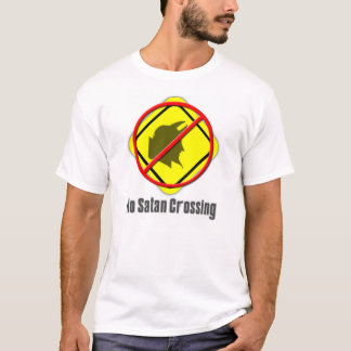 T-shirt Aucun croisement de Satan