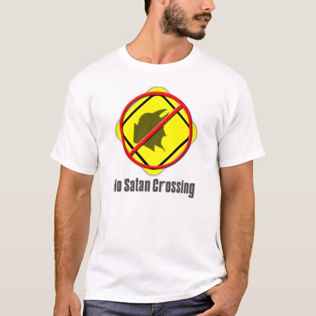 T-shirt Aucun croisement de Satan (Devant)