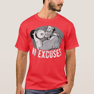 T-shirt Aucun Excusez Fitness Exercice Deadlifti