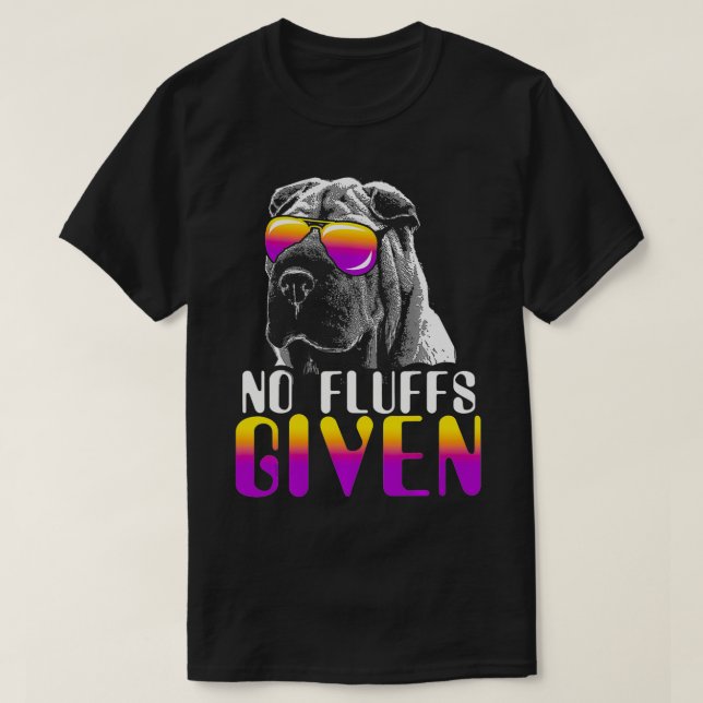 T-shirt Aucun Fluide Donné SharPei Lunettes de soleil Cute (Design devant)