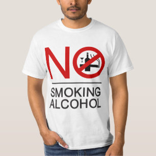 T-shirt AUCUN Fumeur ⚠ THÉ ⚠