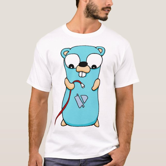 T-shirt Aucun Gopher de wifi (Devant)
