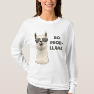 T-shirt Aucun lama de problème