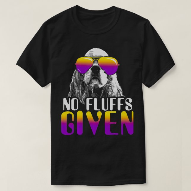 T-shirt Aucun Liquide Donné Cocker Spaniel Lunettes de sol (Design devant)
