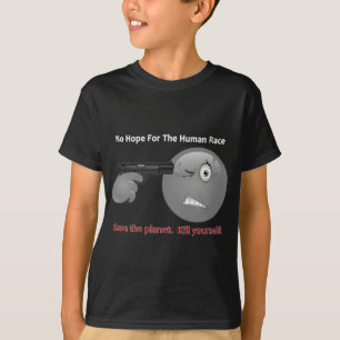 T-shirt Aucun logo d'émoticône d'espoir