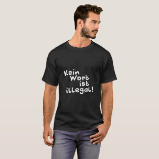 T-shirt Aucun mot n'est illégal ! Chemise