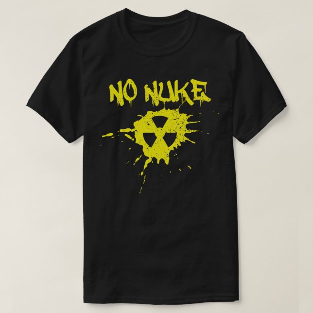 T-shirt Aucun NukeNuclearRadiationEcoscience 1 (Design devant)