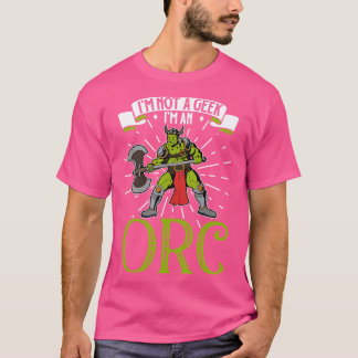 T-shirt Aucun Orc de personnage de jeu de rôle geek D20