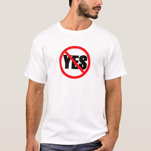 T-shirt Aucun oui (Devant)