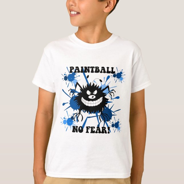 T-shirt Aucun paintball de crainte (Devant)