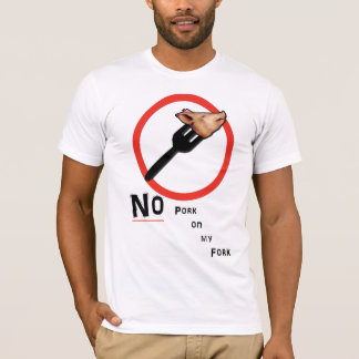 T-shirt aucun porc sur ma fourchette