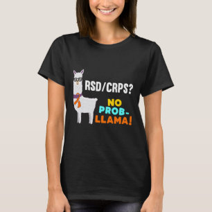T-shirt Aucun Prob-llama Rsd Crps Guerrier Survivor Sensib