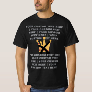 T-shirt Aucun roi anti-monarchie Custom Protest Design Gri