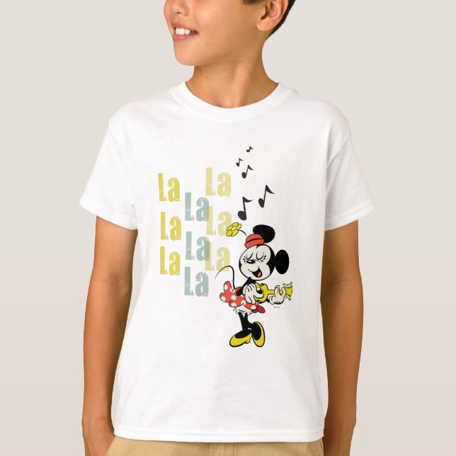 T-shirt Aucun service | Chanter Minnie (Devant)