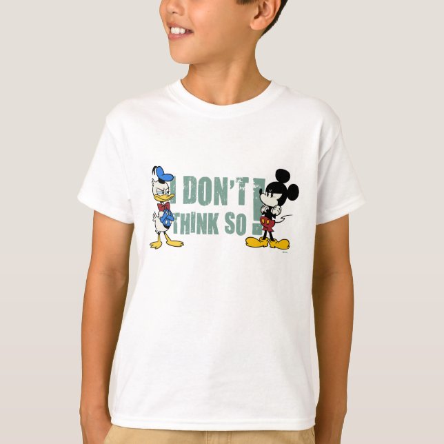 T-shirt Aucun service | Mickey et Donald (Devant)