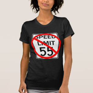 T-shirt Aucun signe de limitation de vitesse de 55 M/H