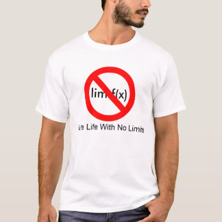 T-shirt aucun signe, la vie vivante sans des limites, lim