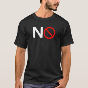 T-shirt Aucun symbole Cercle Signal Interdit Interdit Inte