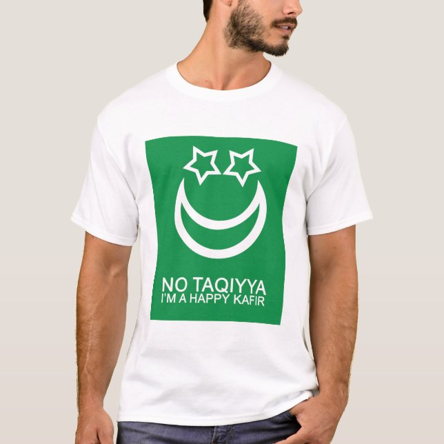 T-shirt Aucun Taqiyya je suis une satire religieuse de (Devant)
