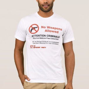 T-SHIRT AUCUNE ARME AUTORISÉE
