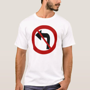 T-shirt Aucune chemise de virage à gauche