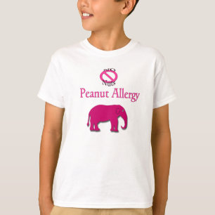 T-shirt Aucune chemise Nuts d'éléphant d'allergie