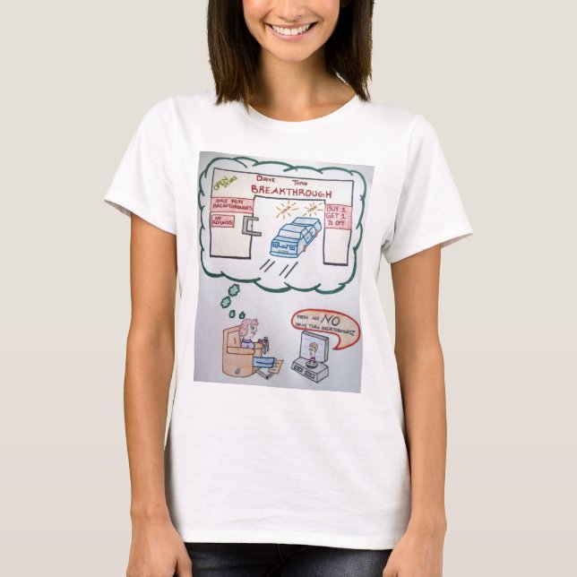 T-shirt Aucune commande par des percées (Devant)