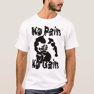 T-shirt Aucune douleur aucune chemise de muscle de gain