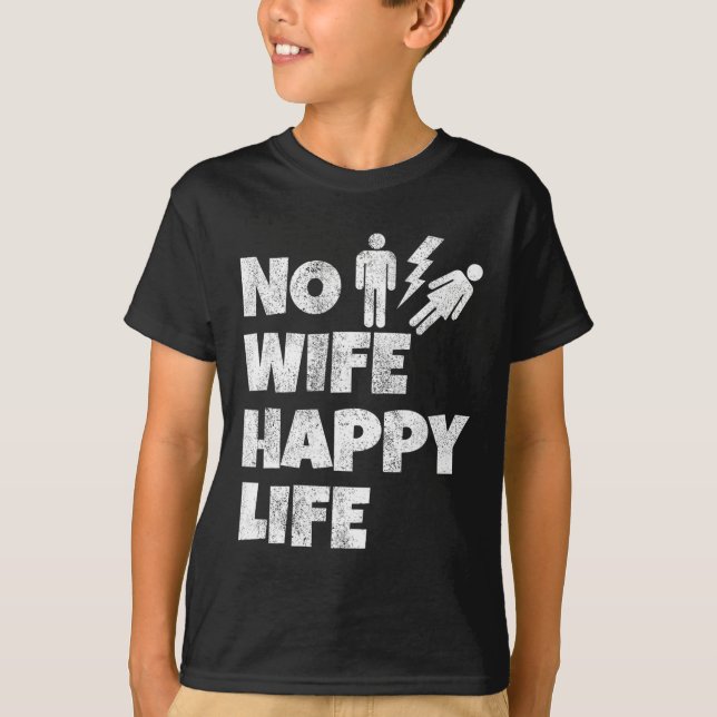 T-shirt Aucune Femme Bonne Vie Femme Mariage Mariage Maria (Devant)