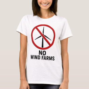 T-shirt Aucune ferme éolienne - Aucune éolienne