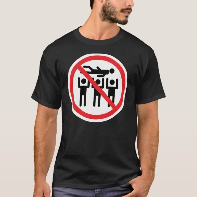 T-shirt Aucune foule surfant (Devant)
