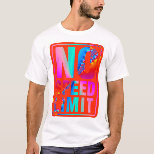 T-shirt Aucune limitation de vitesse (9) avec l'art de