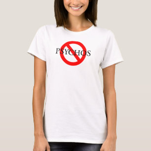 T-shirt Aucune police noire de Psychos