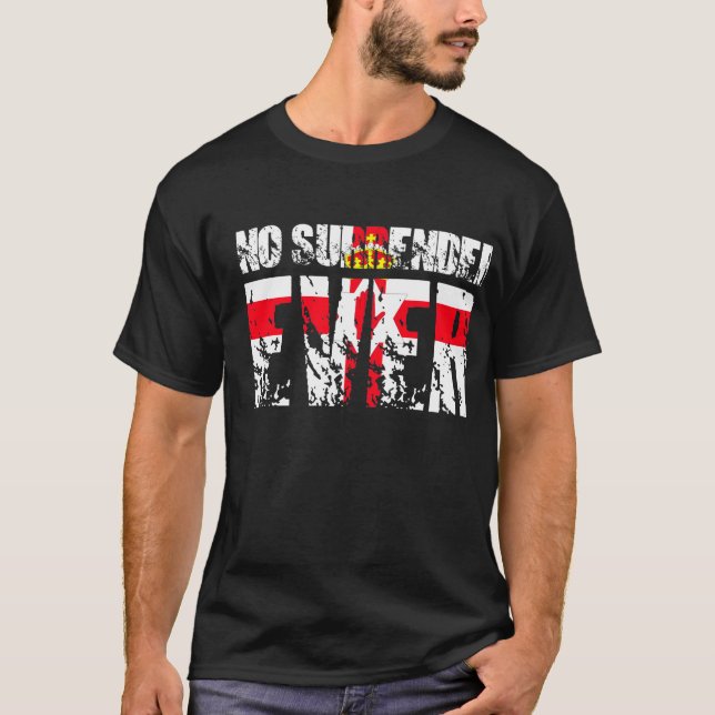 T-shirt Aucune reddition JAMAIS ! (L'Irlande) (Devant)