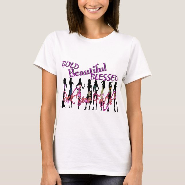 T-shirt Audacieux, beau, et béni (Devant)