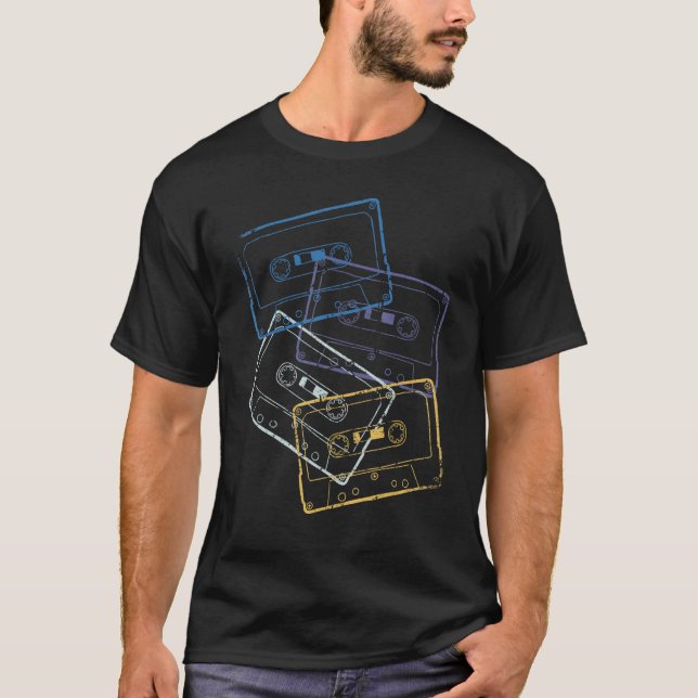 T-shirt Audio Cassette 80s 80s Costume de fête 2 (Devant)