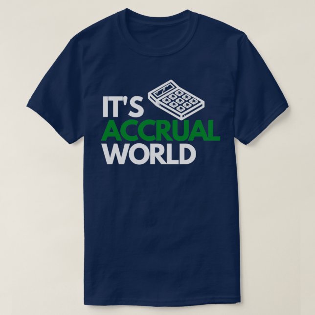 T-shirt Audit comptable mondial des comptes d'inventaire I (Design devant)