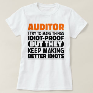 T-shirt Auditeur J'Essaie De Faire Des Choses Drôle Drôle