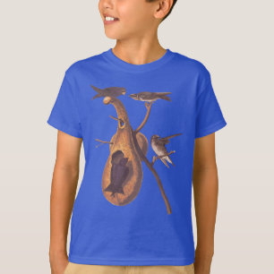 T-shirt Audubon Purple Martin Bird Family Construire une m