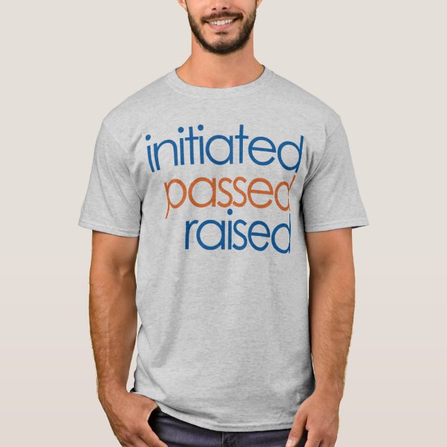 T-shirt augmenté passé lancé de maçon (Devant)