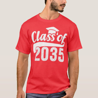 T-shirt Augmentez avec moi classe de 2035 diplôme préscola