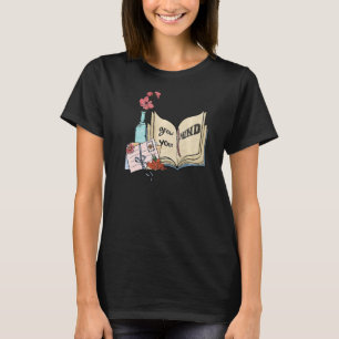 T-shirt Augmentez votre esprit Floral Bookworm Lecture du 