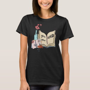 T-shirt Augmentez votre esprit Floral Bookworm Lecture du 
