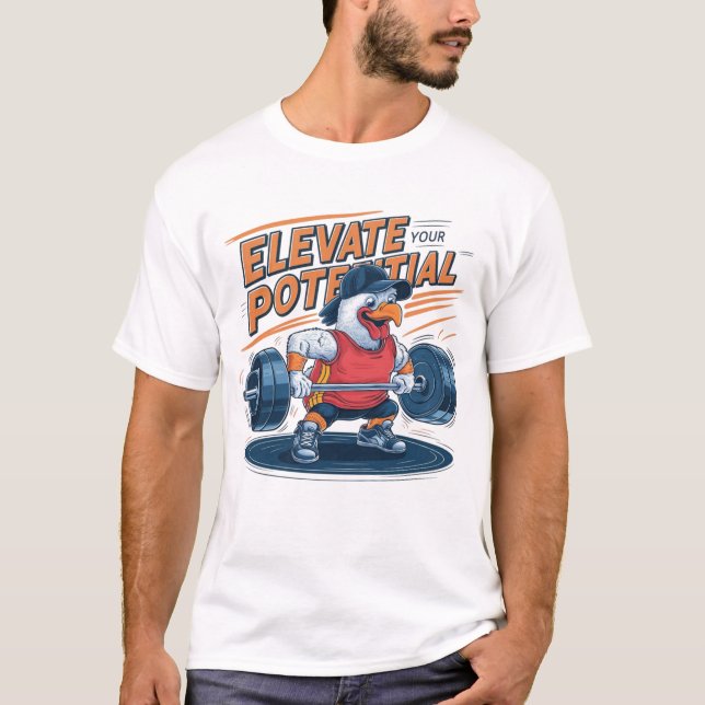 T-shirt Augmentez votre potentiel avec la sonnette de poul (Devant)