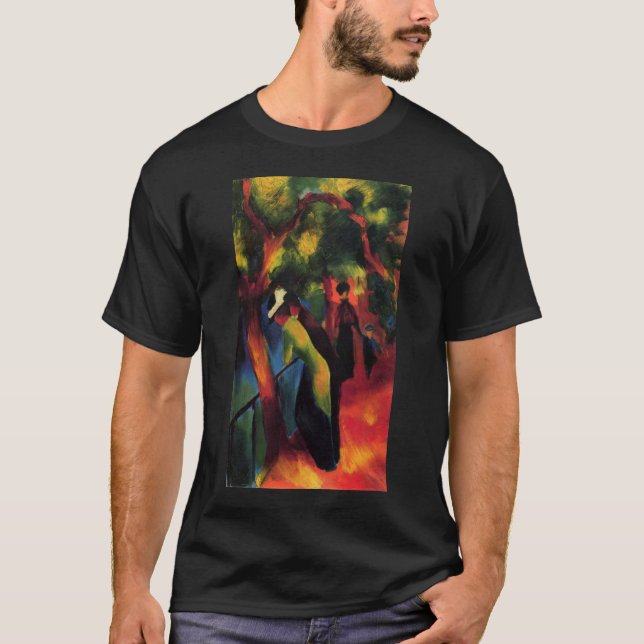 T-shirt August Macke - Sonniger Weg - 1913 - huile (Devant)