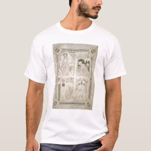 T-shirt Augustine aux pieds du Christ et du scribe